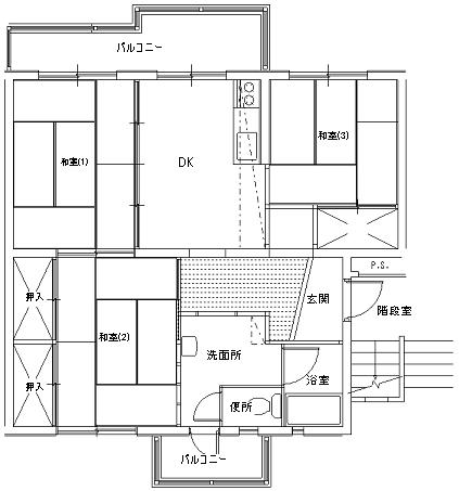 志田原住宅間取り図